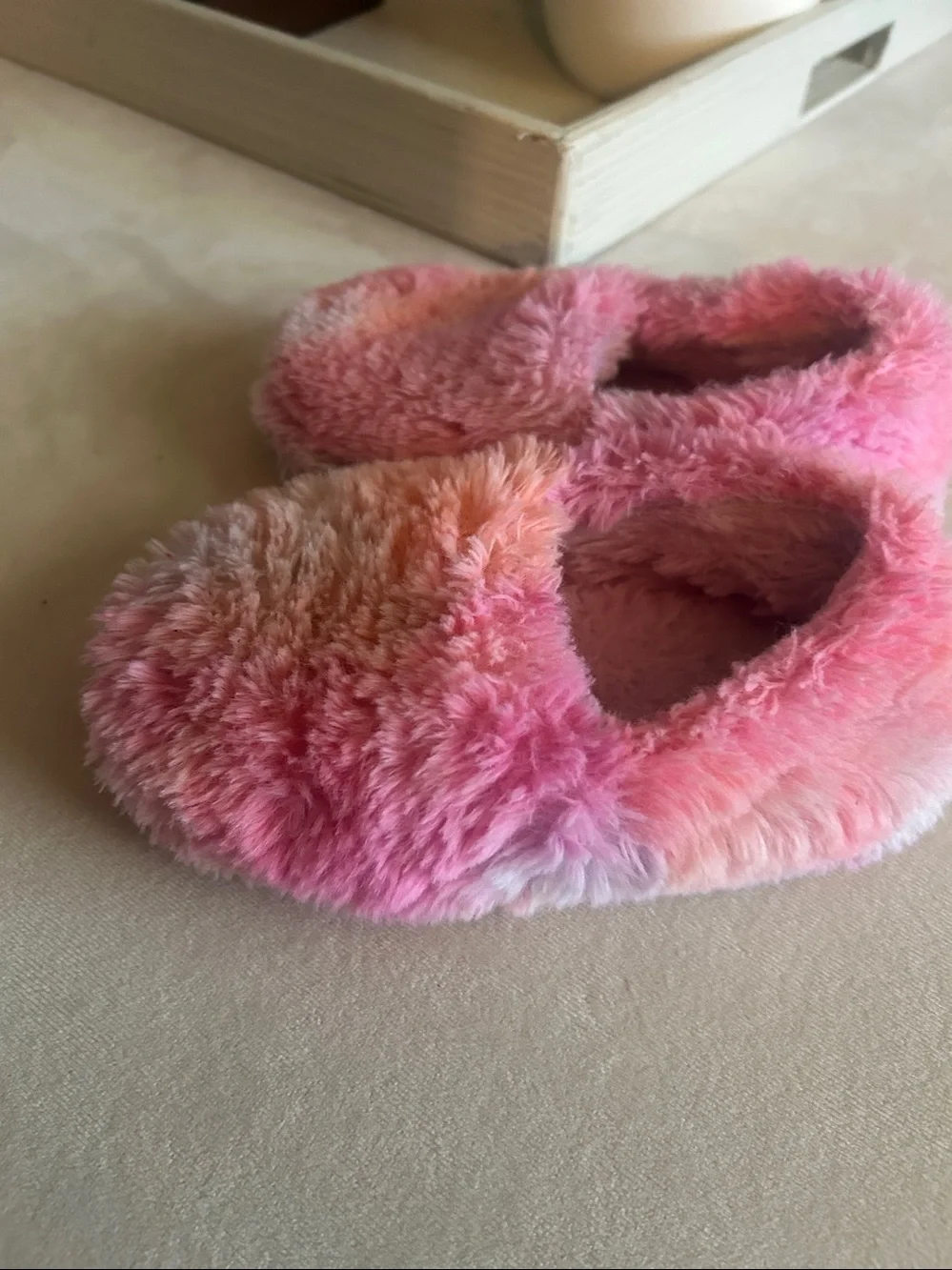 wonder nation Pink & Orange Plush Slip-On Kids Slippers